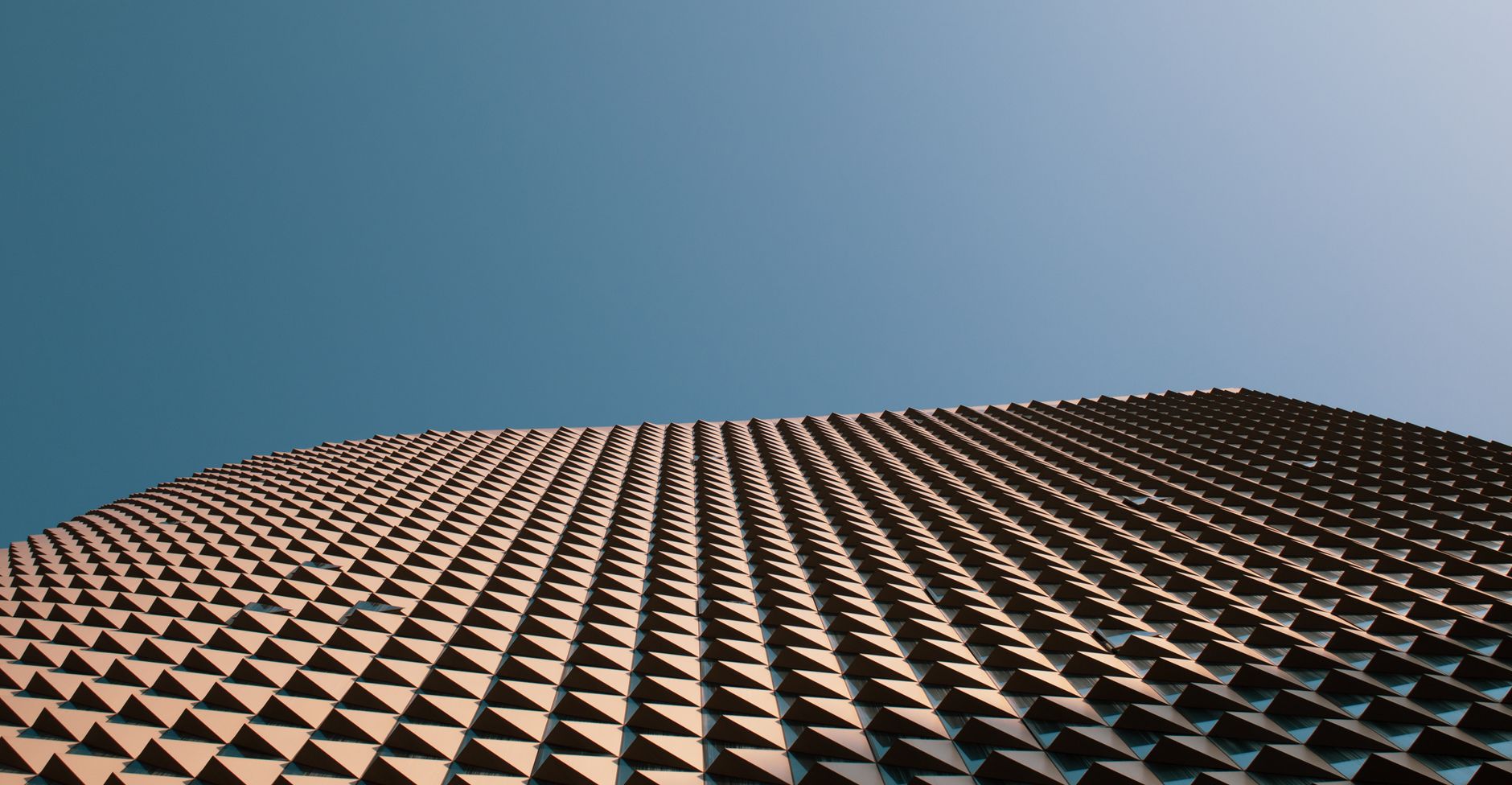 low angle view of a modern building